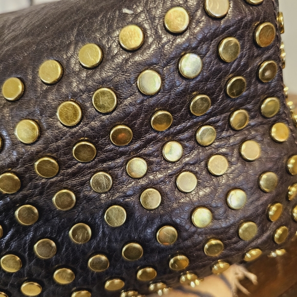 Rebecca Minkoff Studded Dk.Leather Handbag EUC - Picture 9 of 9